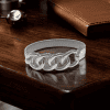 Brazalete de acero y Plata de Ley ref24125/1